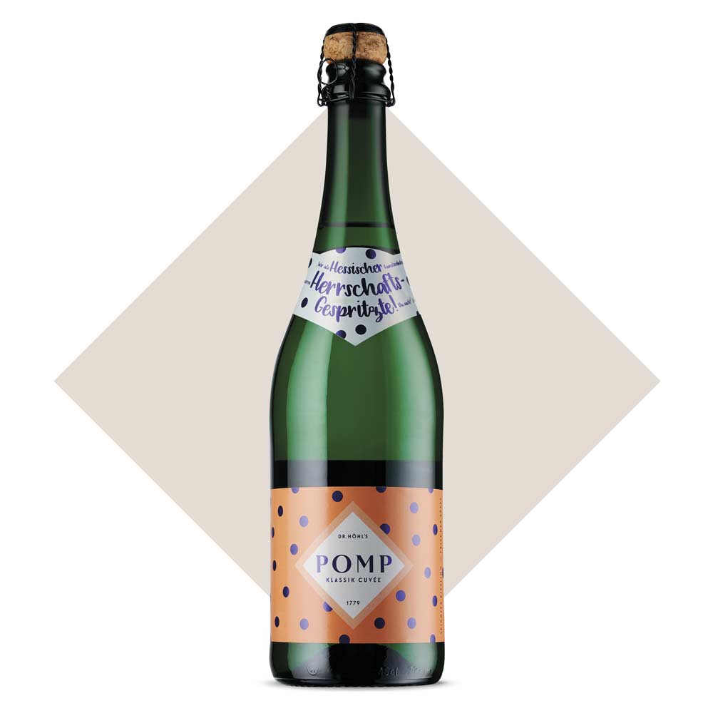POMP Klassik Cuvée ist der original Herrschaftsgespritzter: Apfelwein mit Sekt aus Hessen (Winner Sparkling Cider Award)