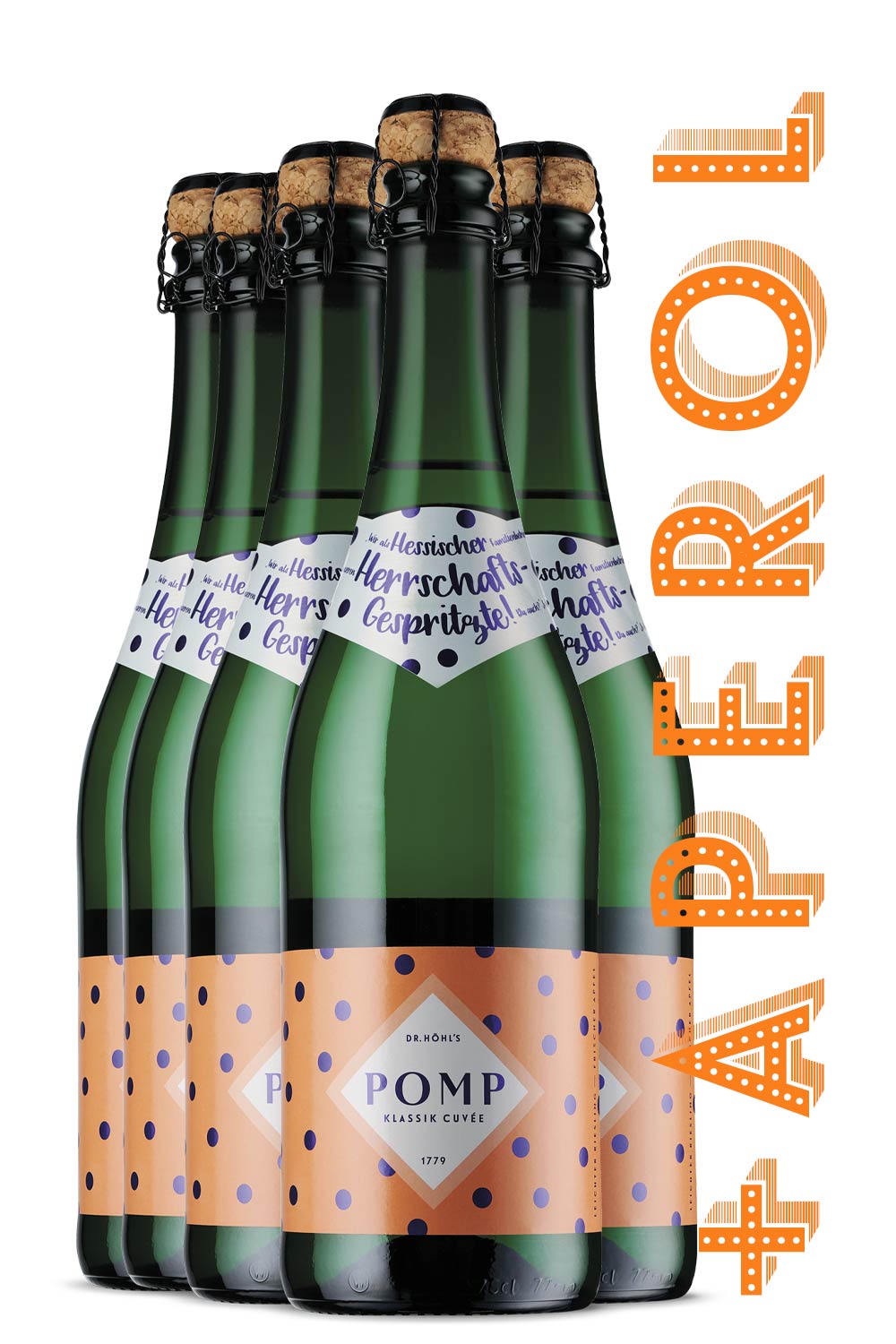 freisteller aperol angebot mit 5 flaschen sekt und 1 x aperol