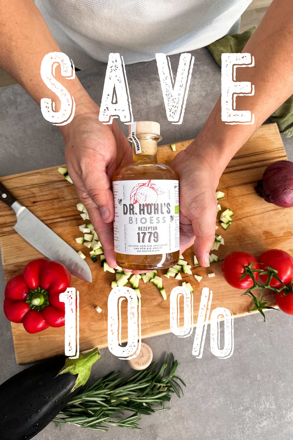 10% B2B Rabatt Visual, Apfelessig, Bioess