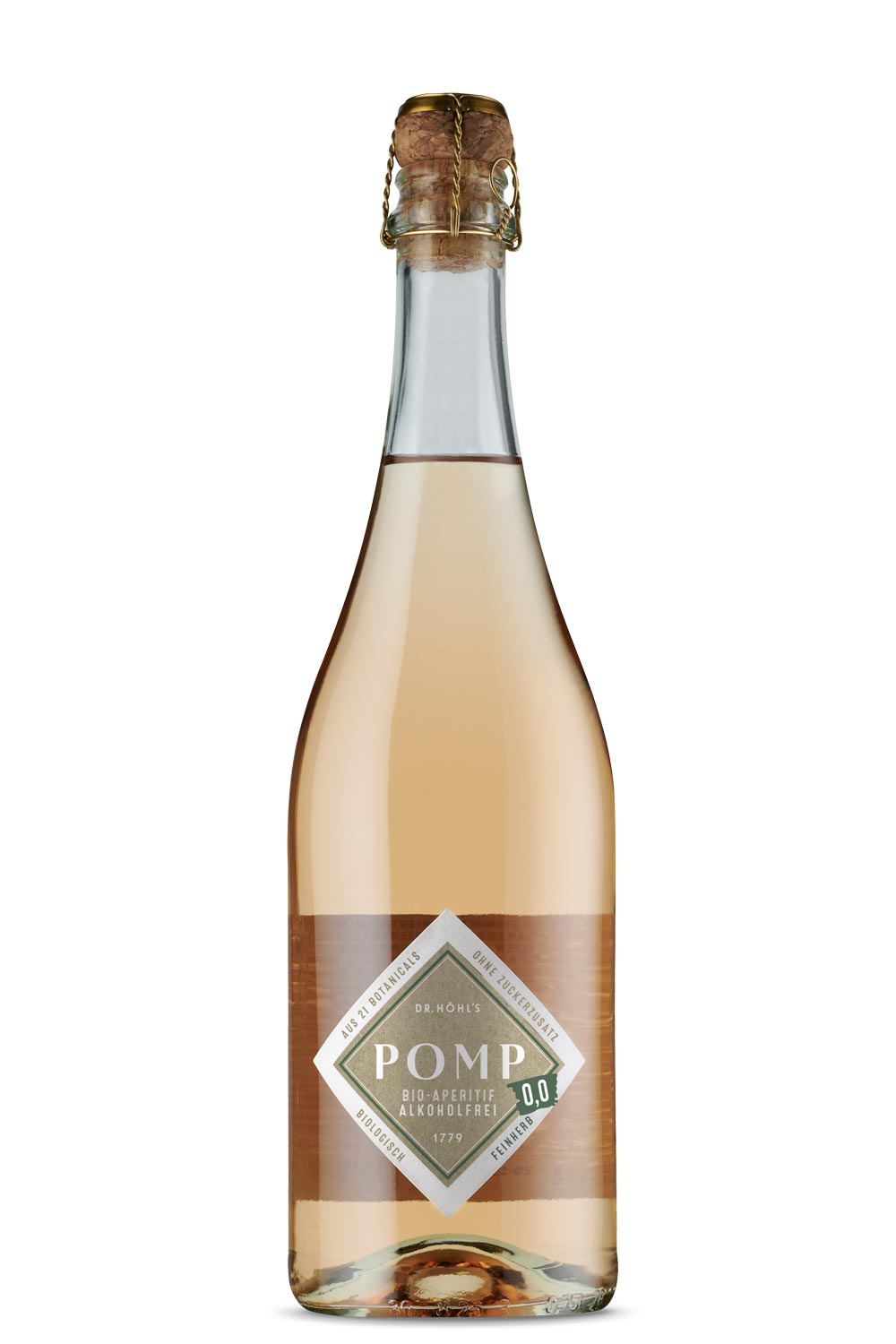 1 flasche sekt ohne alkohol feinherb in schöner flasche