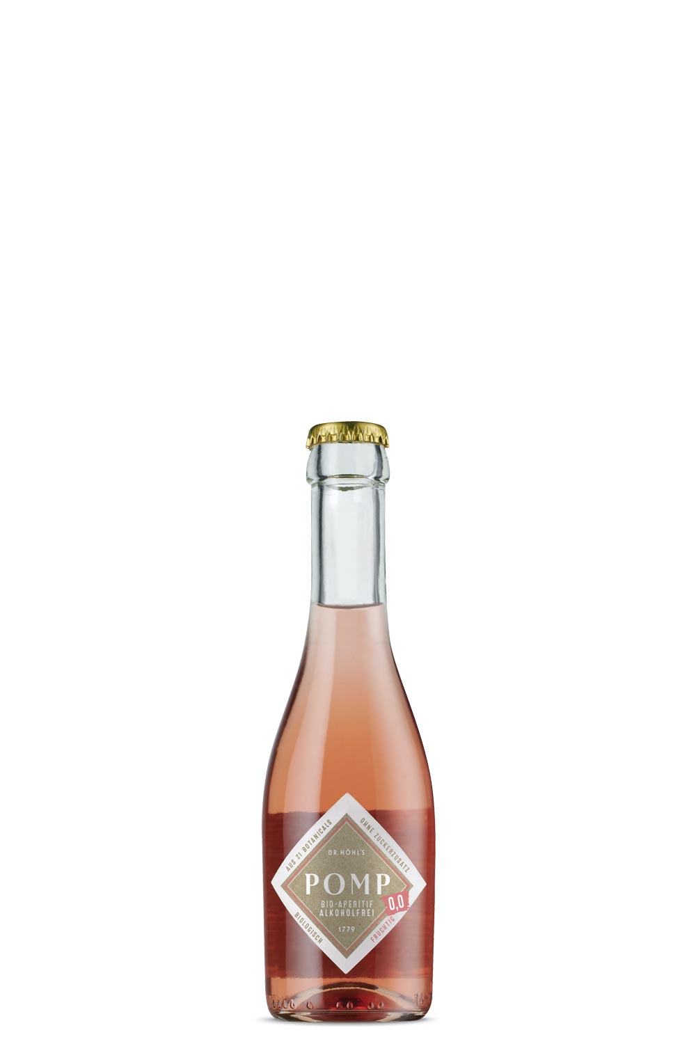piccolo rose sekt alkoholfrei mit design etikett