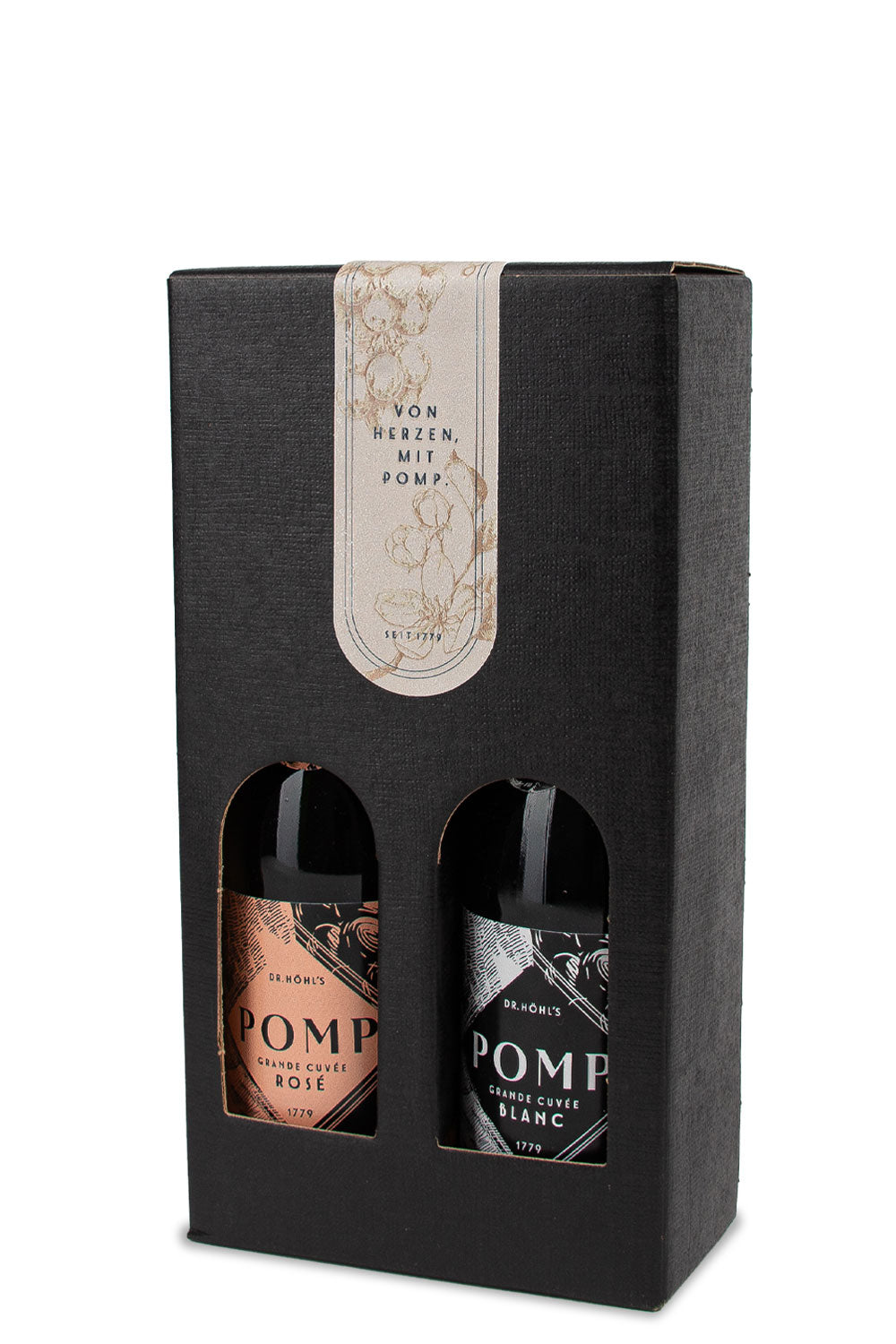 Kleines Sektgeschenk POMP Grande Cuvée – individualisierbar