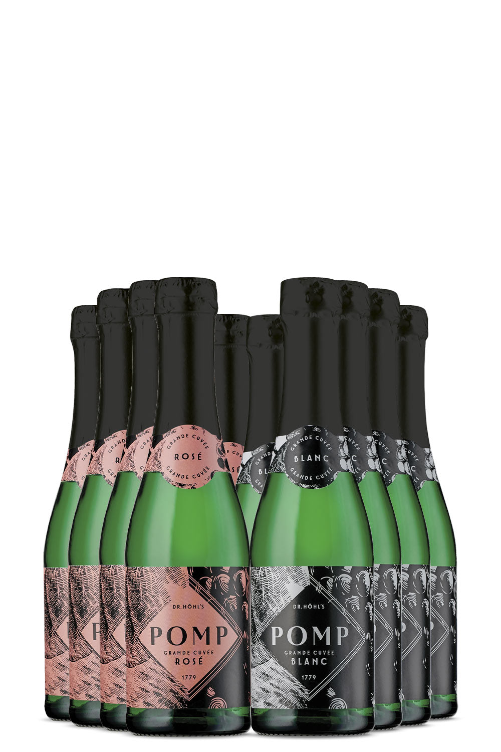 24er box piccolo sektflaschen rose und blanc gemischt