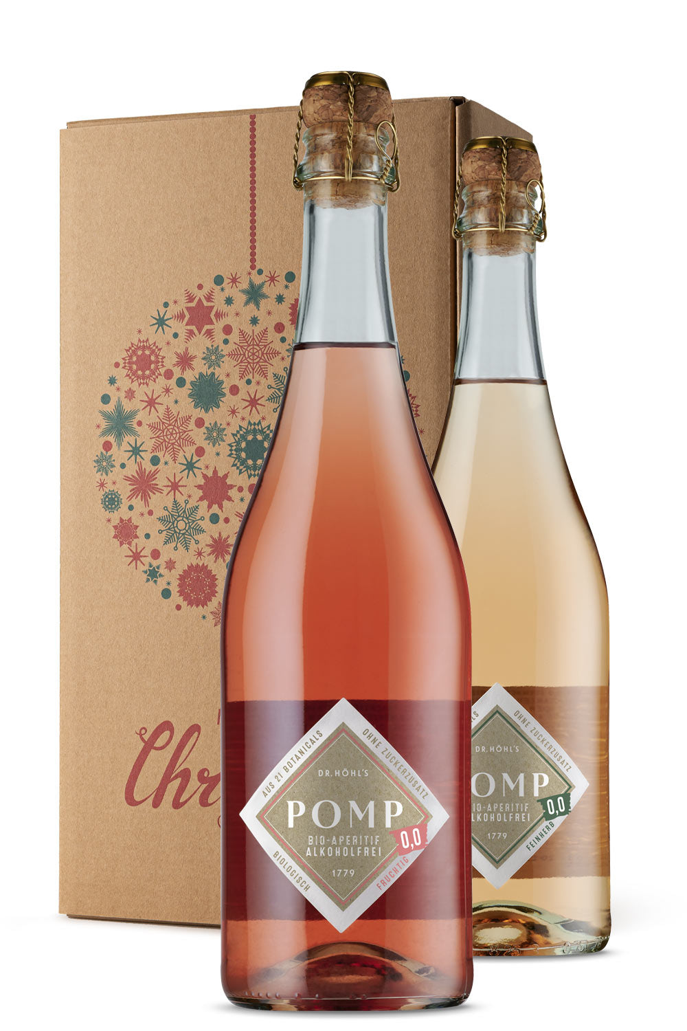 Gourmet Weihnachtsgeschenk Set „Merry Christmas“ alkoholfrei Duo