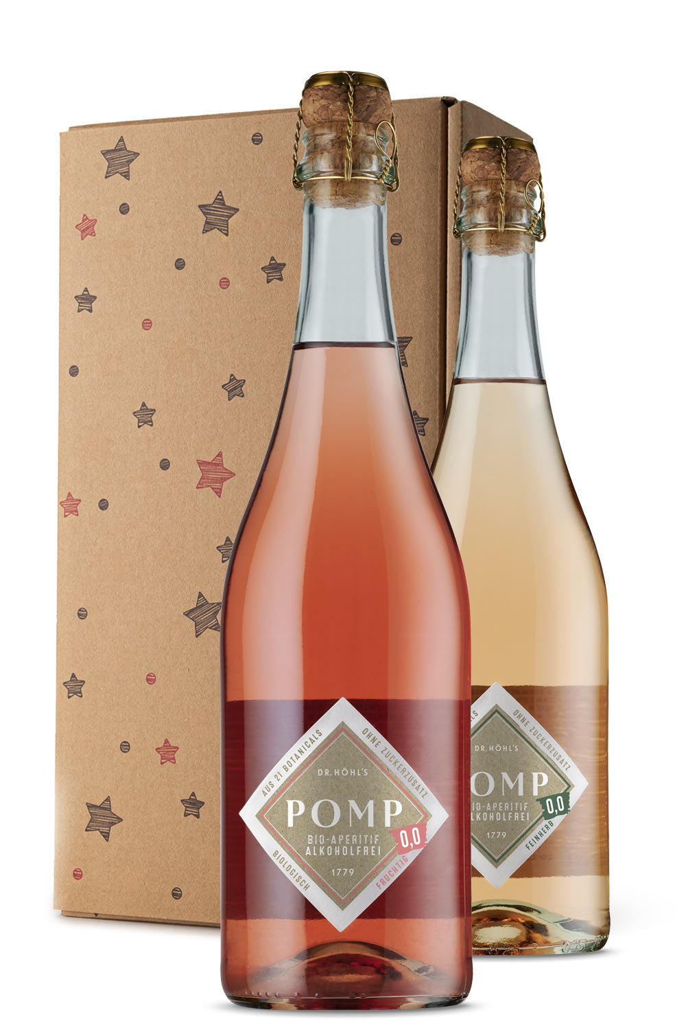 Gourmet Weihnachtsgeschenk Set „Sterne“ alkoholfrei Duo