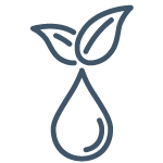 grafik reinheit tropfen mit blatt