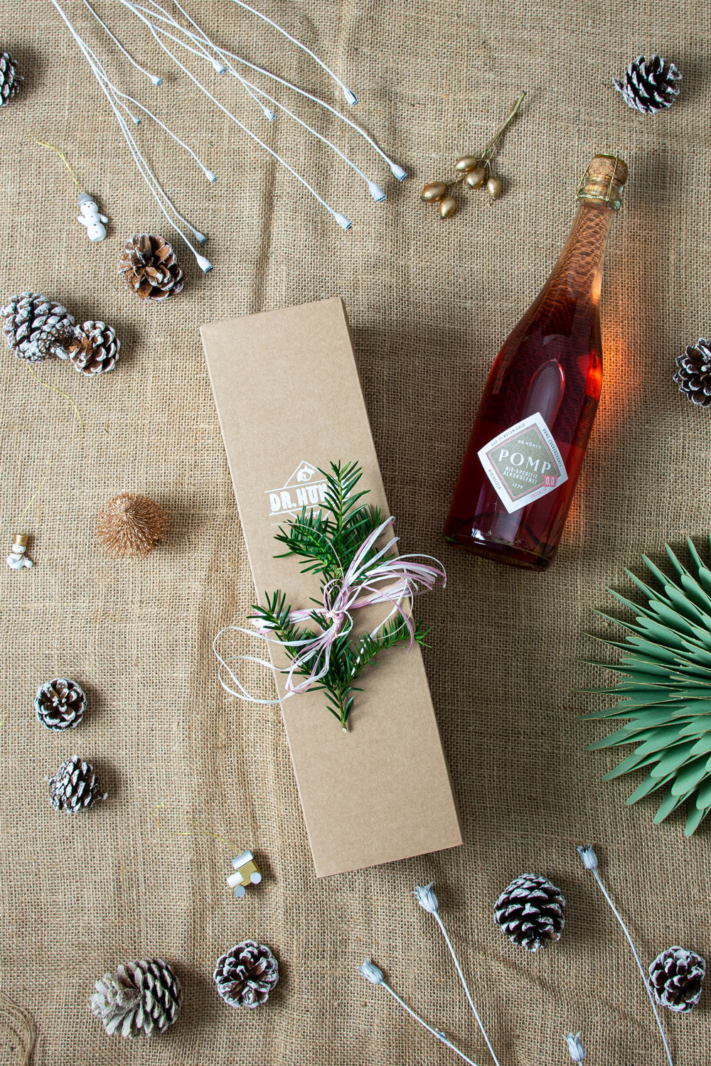 Rosé Weihnachtsgeschenk Box ohne Alkohol