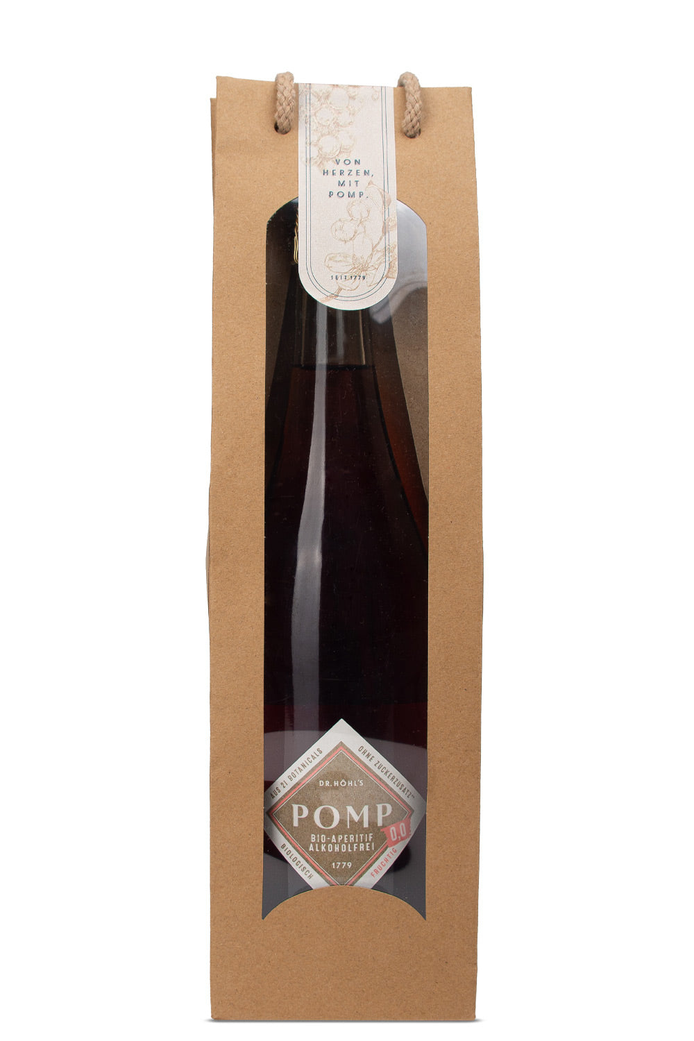 Geschenktasche Bio-Aperitif Rosé alkoholfrei Fruchtig